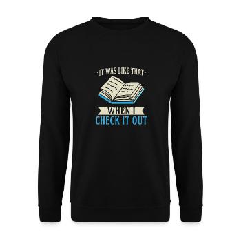 It Was Like That - Unisex Pullover - Schwarz - Vorne - Alina (178cm) & Michal (187cm)