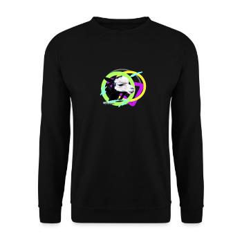 ALpa by Acryl Gallery & Design - Unisex Sweatshirt - black - Front - Alina (178cm) & Michal (187cm)