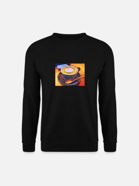 café - Sweat-shirt Unisexe - noir