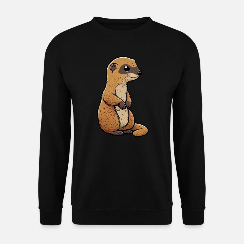 Cute Mongoose - Unisex Sweatshirt - black