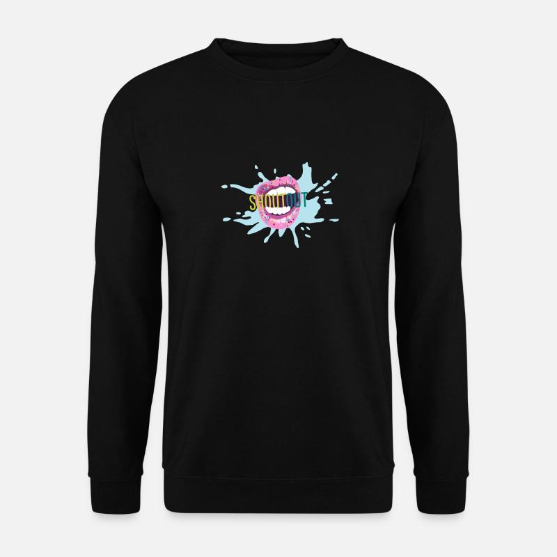 shoutout - Unisex Sweatshirt - black