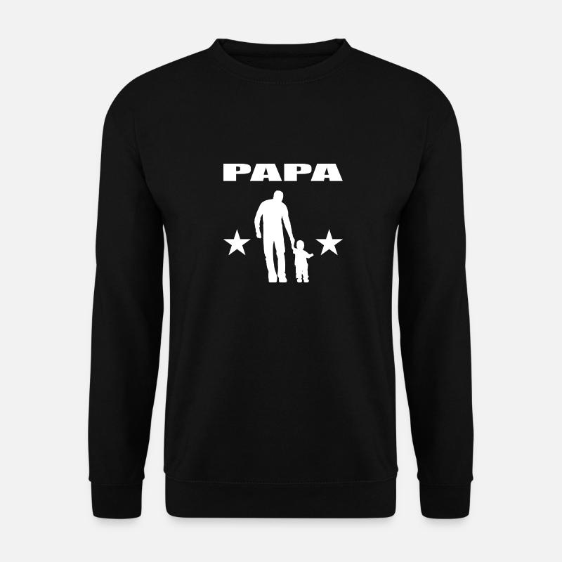 Papa - Unisex Pullover - Schwarz