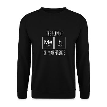 Tableau périodique - Sweat-shirt Unisexe - noir - Devant - Alina (178cm) & Michal (187cm)
