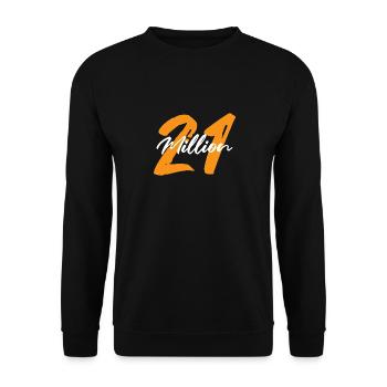 21 millions de crypto-monnaie Bitcoin Blockchain - Sweat-shirt Unisexe - noir - Devant - Alina (178cm) & Michal (187cm)