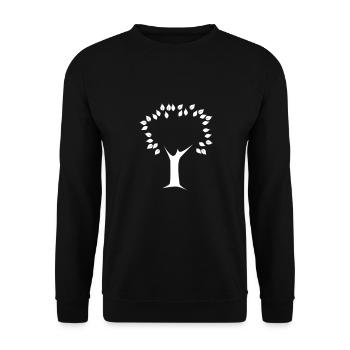 Baum - Unisex Pullover - Schwarz - Vorne - Alina (178cm) & Michal (187cm)