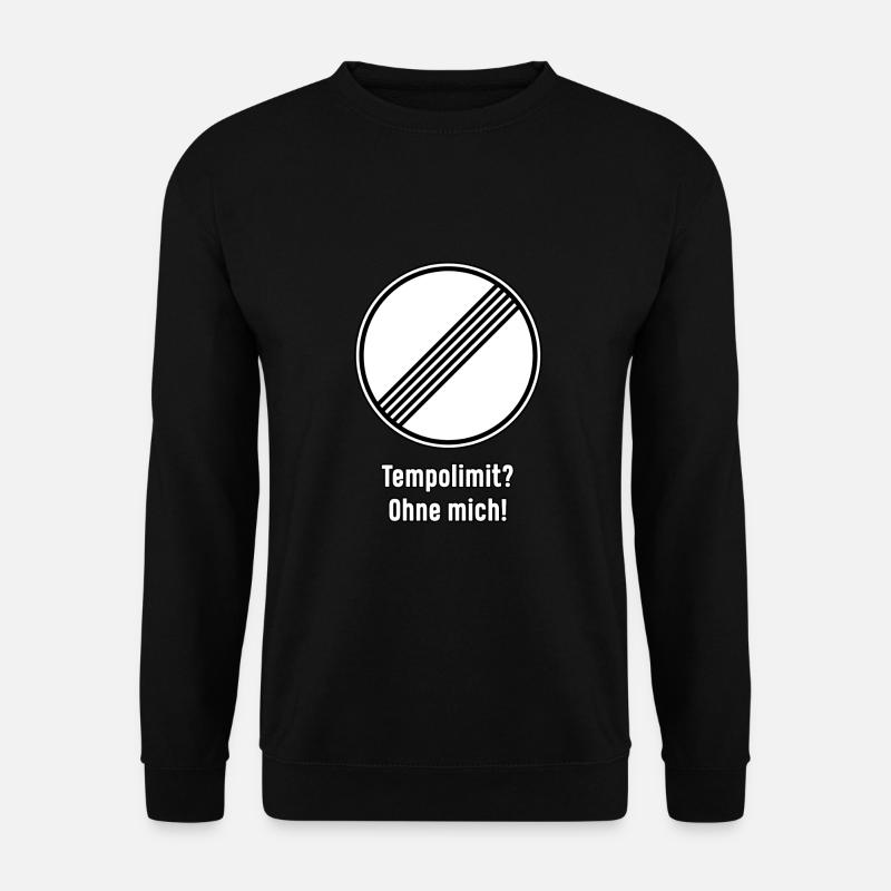 Tempolimit - Unisex Pullover - Schwarz