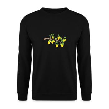 lemon - Unisex Sweatshirt - black - Front - Alina (178cm) & Michal (187cm)