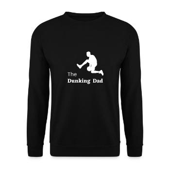 The Dunking Dad Vatertag Basketball 2023 - Unisex Pullover - Schwarz - Vorne - Alina (178cm) & Michal (187cm)