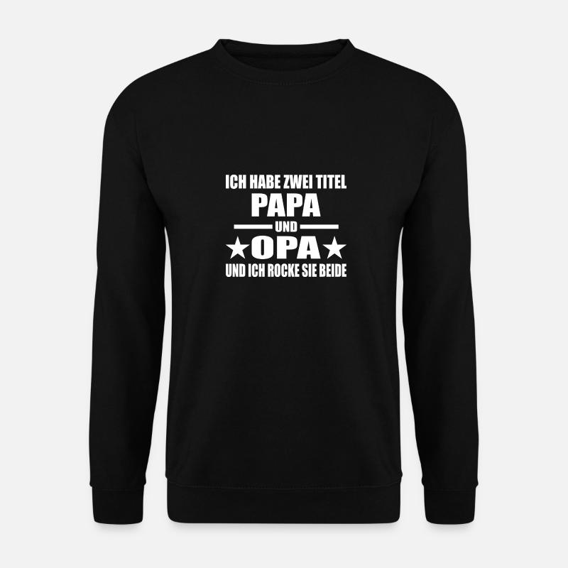 Papa - Unisex Pullover - Schwarz
