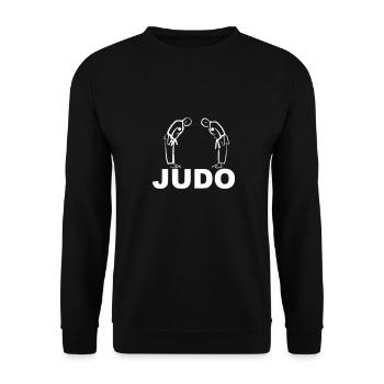 Judo - Sweat-shirt Unisexe - noir - Devant - Alina (178cm) & Michal (187cm)