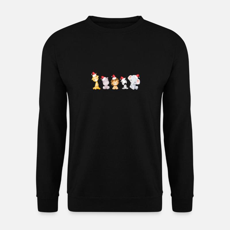 Weihnachtstierchen - Unisex Pullover - Schwarz