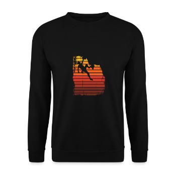 Climbing Mountaineering Mountaineering Mountaineering Vintage - Unisex Sweatshirt - black - Front - Alina (178cm) & Michal (187cm)