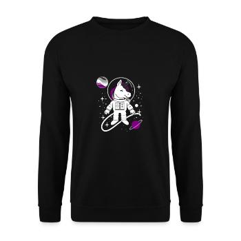 Licorne Astronaute Ace Pride - Sweat-shirt Unisexe - noir - Devant - Alina (178cm) & Michal (187cm)