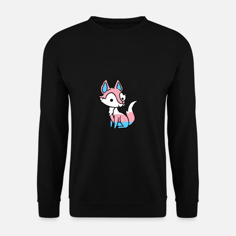 Trans Pride Fox Transgender Pride - Unisex Sweatshirt - black