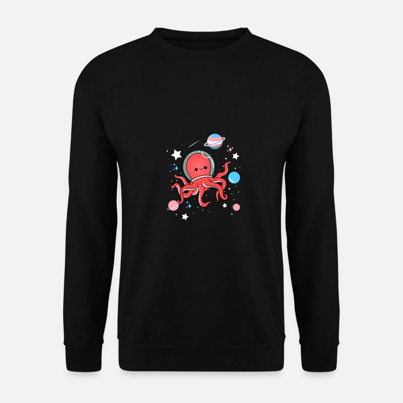 Transgender octopus in space Trans Pride - Unisex Sweatshirt - black