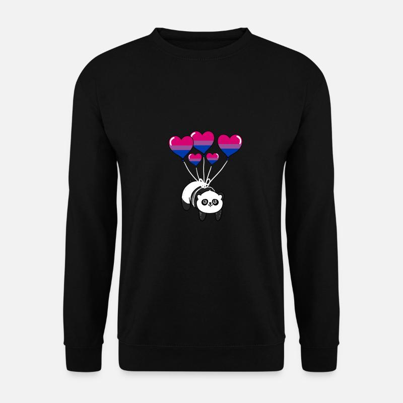 Panda Bisexual Pride - Sweat-shirt Unisexe - noir