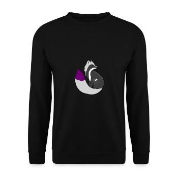 Renard demisexuel Fierté demi-sexuelle - Sweat-shirt Unisexe - noir - Devant - Alina (178cm) & Michal (187cm)