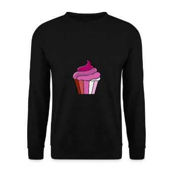 Cadeau lesbien Cupcake Lesbien - Sweat-shirt Unisexe - noir - Devant - Alina (178cm) & Michal (187cm)
