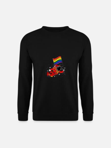 LGBT Gay Pride Astronaut Gay Pride - Unisex Pullover - Schwarz