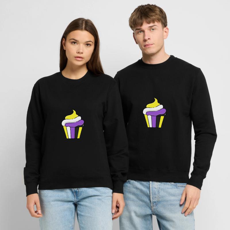 Nonbinary Cupcake Nonbinary Pride Unisex Pullover