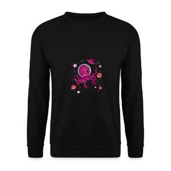 Pieuvre lesbienne dans l’espace Lesbian Pride - Sweat-shirt Unisexe - noir - Devant - Alina (178cm) & Michal (187cm)