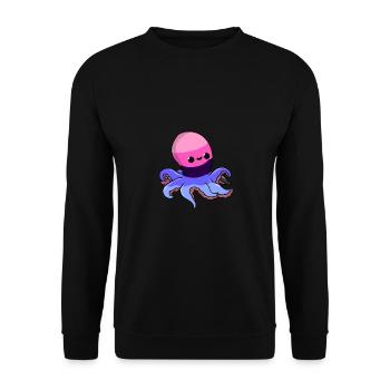 Poulpe omnisexuel Fierté omnisexuelle - Sweat-shirt Unisexe - noir - Devant - Alina (178cm) & Michal (187cm)