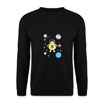 Avocat transgenre dans l’espace Trans Pride - Sweat-shirt Unisexe - noir - Devant - Alina (178cm) & Michal (187cm)