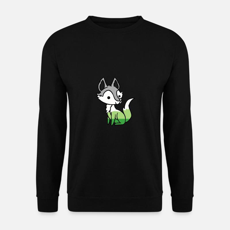Aromantic Pride Fuchs - Unisex Pullover - Schwarz