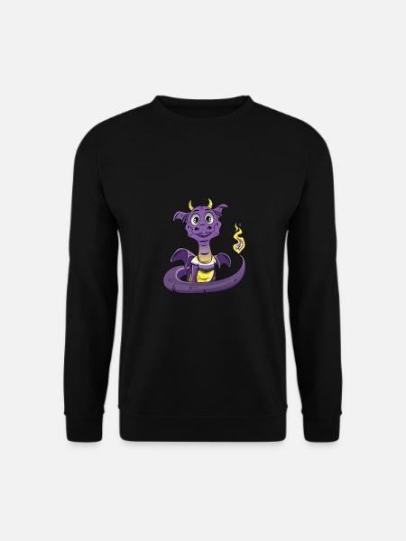 Nonbinary Pride Dragon Nonbinary - Sweat-shirt Unisexe - noir