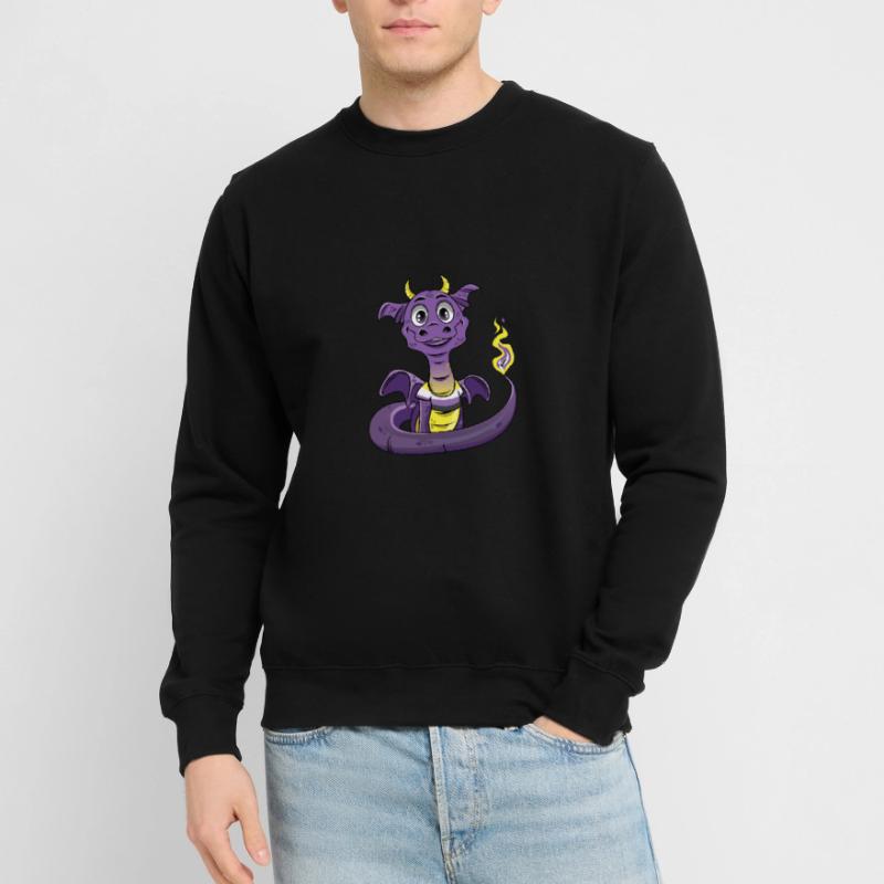 Nonbinary Pride Dragon Nonbinary Unisex Sweatshirt