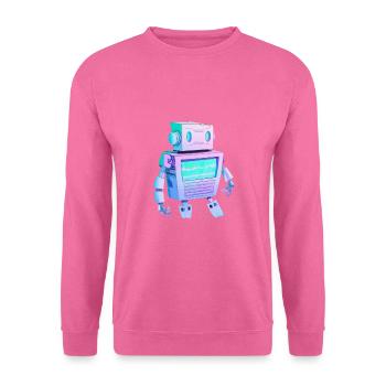 Robot - Sweat-shirt Unisexe - rose - Devant