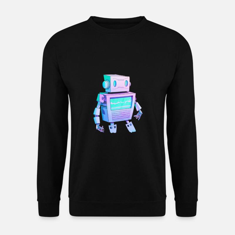 robot - Unisex Pullover - Schwarz