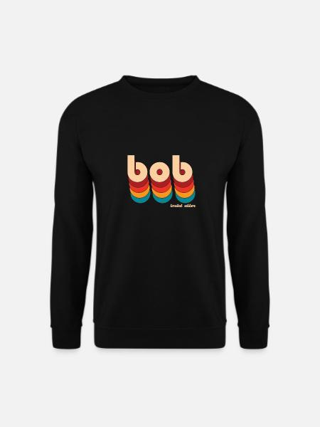 Retro Bob Name - Unisex Sweatshirt - black