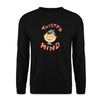 twisted mind - Unisex Sweatshirt - black - Front - Alina (178cm) & Michal (187cm)