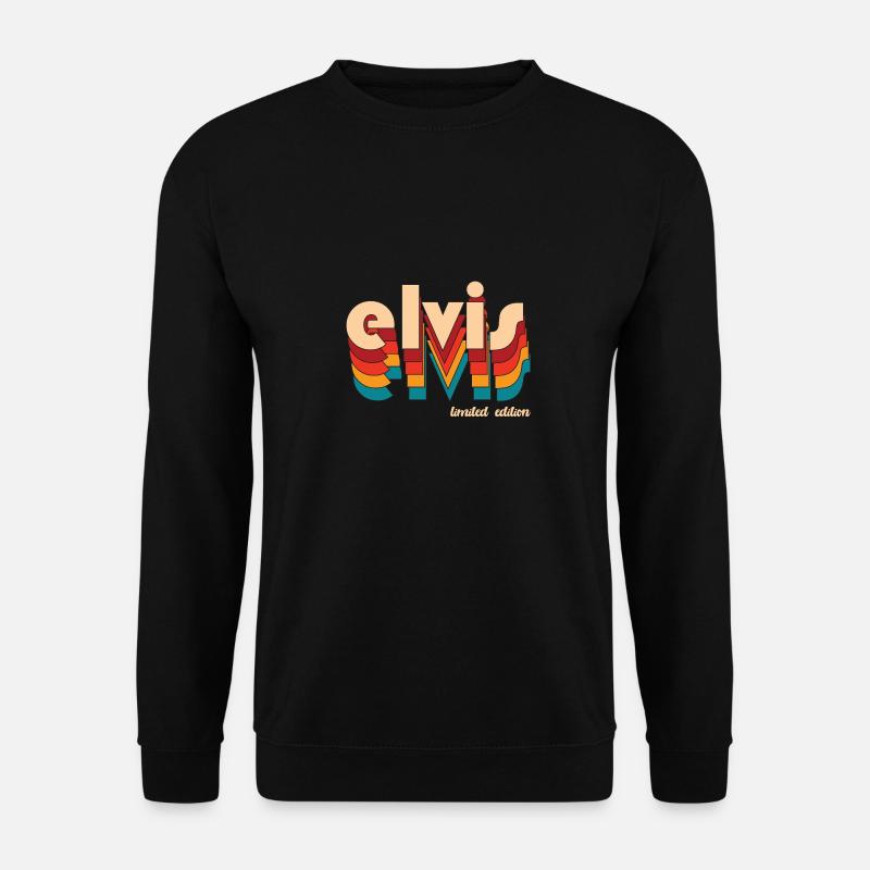 Retro Elvis Name - Unisex Sweatshirt - black