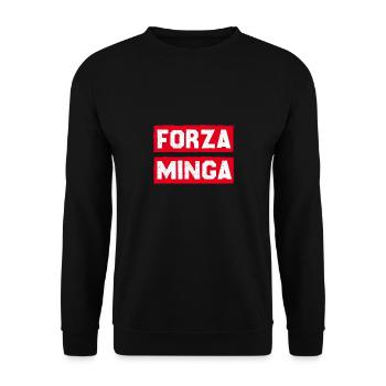 München - Forza Minga - Unisex Pullover - Schwarz - Vorne - Alina (178cm) & Michal (187cm)