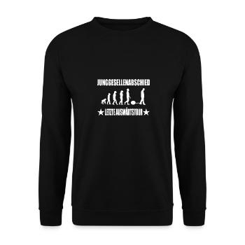 Junggesellenabschied - Unisex Pullover - Schwarz - Vorne - Alina (178cm) & Michal (187cm)