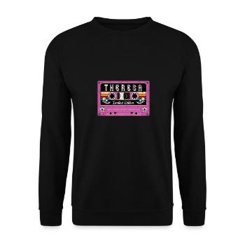 Vintage Theresa Name - Unisex Sweatshirt - black - Front - Alina (178cm) & Michal (187cm)