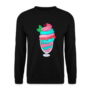 Gobelets à glace - Sweat-shirt Unisexe - noir - Devant - Alina (178cm) & Michal (187cm)