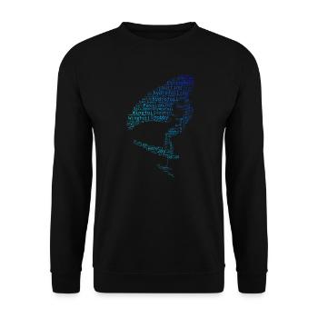 wingsurfen wingsurf femmes homme wingfoil - Sweat-shirt Unisexe - noir - Devant - Alina (178cm) & Michal (187cm)