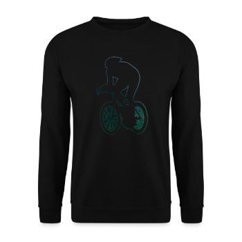Roadbike Road Bike Herren Rennradfahren Rennrad - Unisex Pullover - Schwarz - Vorne - Alina (178cm) & Michal (187cm)