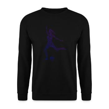 Soccer Men's Football Football Women's Football - Unisex Sweatshirt - black - Front - Alina (178cm) & Michal (187cm)