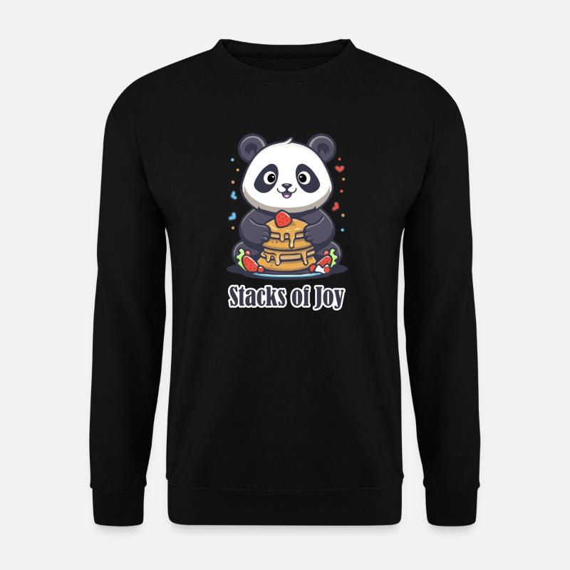 Pancakes with Panda - Unisex Sweatshirt - black
