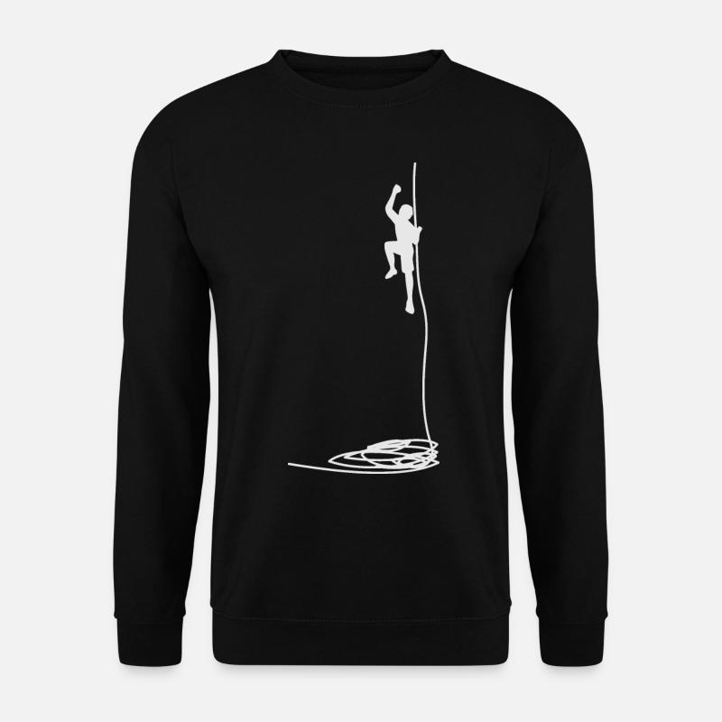 Lustiger spruch für outdoor wanderer berg - Unisex Pullover - Schwarz
