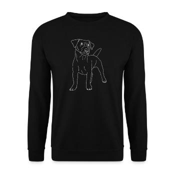 Jack Russell Terrier - Unisex Pullover - Schwarz - Vorne - Alina (178cm) & Michal (187cm)