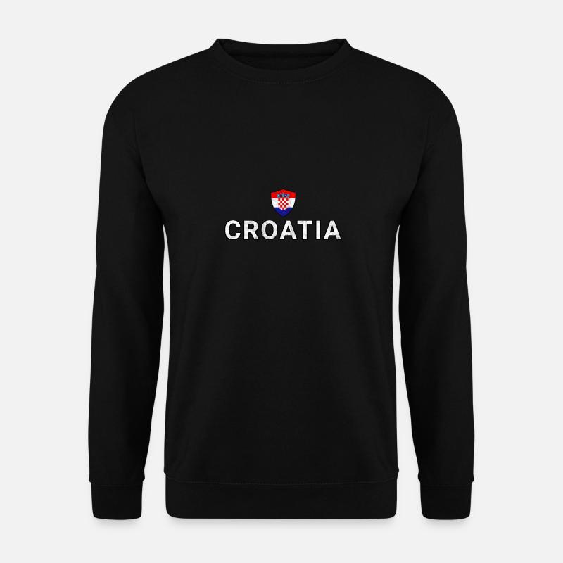 Kroatien - Unisex Pullover - Schwarz