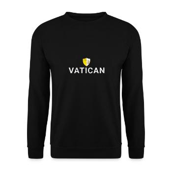 Vatican - Unisex Sweatshirt - black - Front - Alina (178cm) & Michal (187cm)