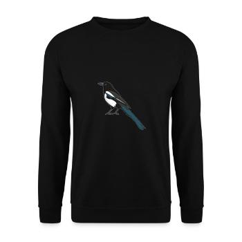 Elster - Unisex Pullover - Schwarz - Vorne - Alina (178cm) & Michal (187cm)