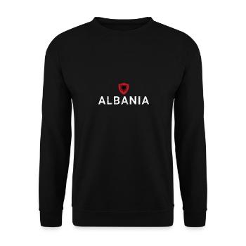 Albanien - Unisex Pullover - Schwarz - Vorne - Alina (178cm) & Michal (187cm)