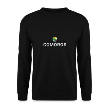 Comoros - Unisex Sweatshirt - black - Front - Alina (178cm) & Michal (187cm)